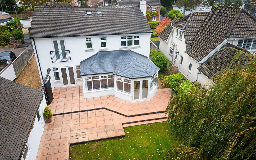 High-performance timber pod system for a premium tiled conservatory roof installation